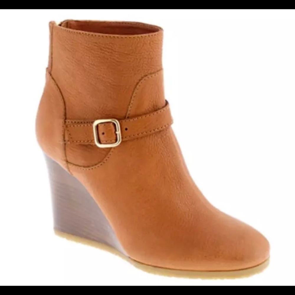 J.Crew Emmett Wedge Ankle Bootie Heels, size 10